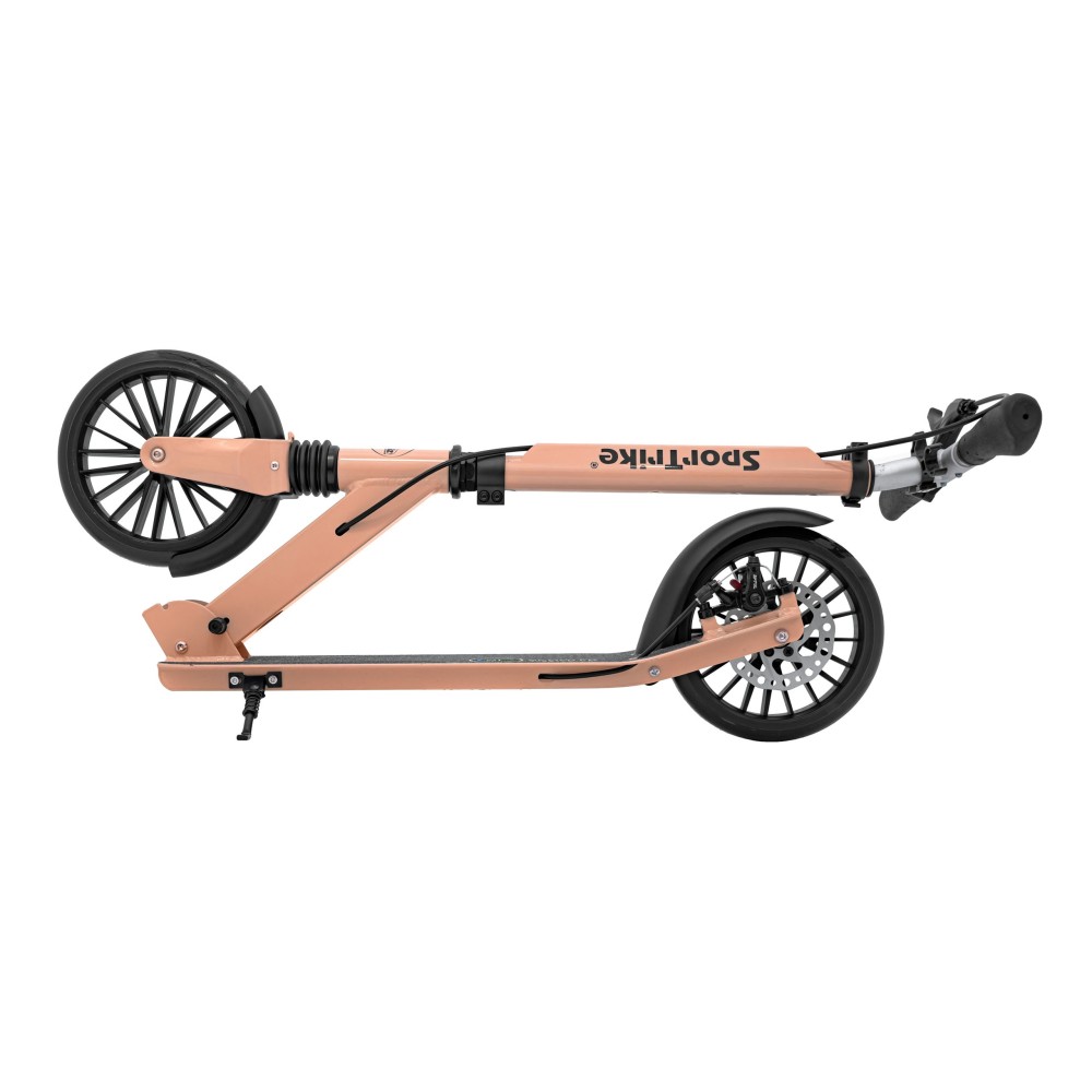 SPORTRIKE Skladacia kolobežka s ručnou brzdou, nosnosť 100kg, ružová