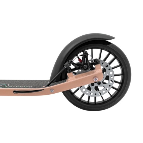 SPORTRIKE Skladacia kolobežka s ručnou brzdou, nosnosť 100kg, ružová