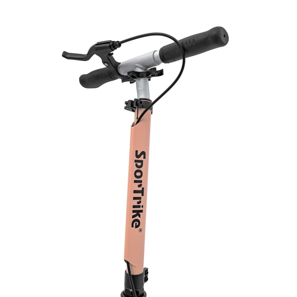 SPORTRIKE Skladacia kolobežka s ručnou brzdou, nosnosť 100kg, ružová