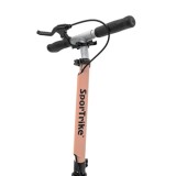 SPORTRIKE Skladacia kolobežka s ručnou brzdou, nosnosť 100kg, ružová