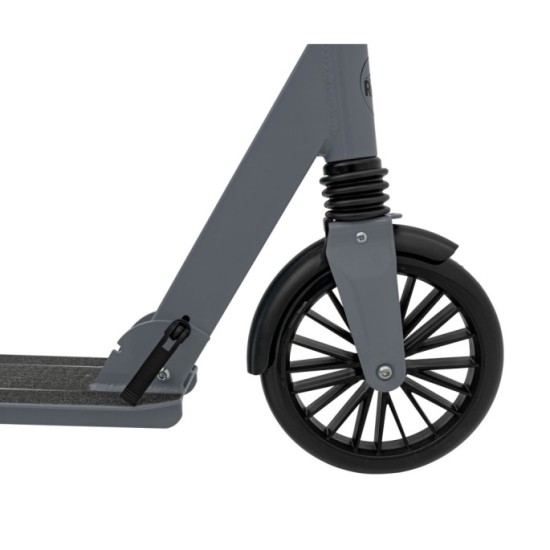 SPORTRIKE Skladacia kolobežka s ručnou brzdou, nosnosť 100kg, sivá