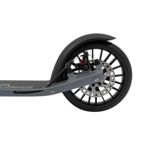 SPORTRIKE Skladacia kolobežka s ručnou brzdou, nosnosť 100kg, sivá