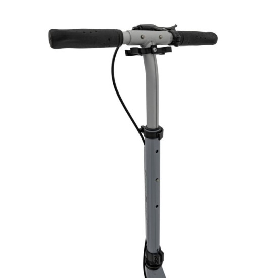 SPORTRIKE Skladacia kolobežka s ručnou brzdou, nosnosť 100kg, sivá