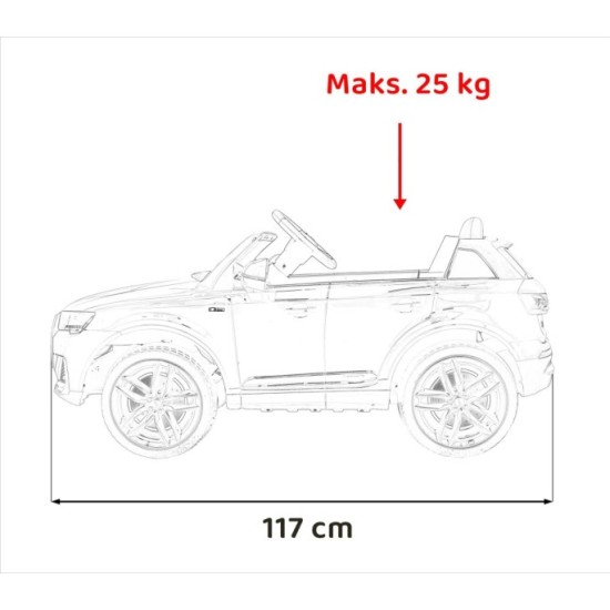 JOKO Elektrické autíčko Audi Q7 NEW LIFT, červené