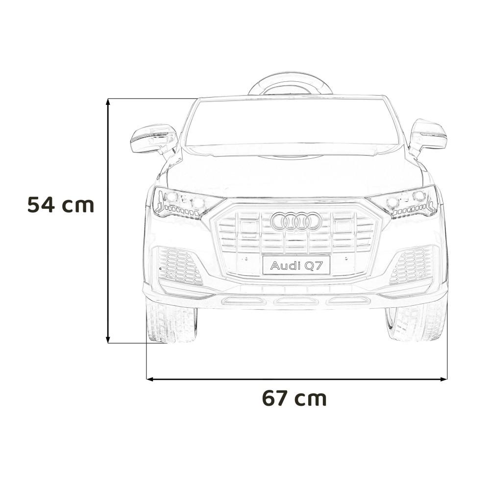 JOKO Elektrické autíčko Audi Q7 NEW LIFT, červené