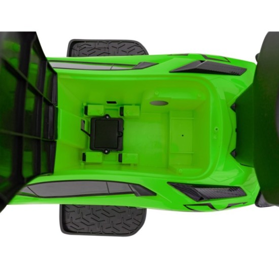 JOKO Detské Odrážadlo Lamborghini Aventador SV s Gumovými kolesami, Svetlom a Zvukom + Riadiaca Rúčka, zelené