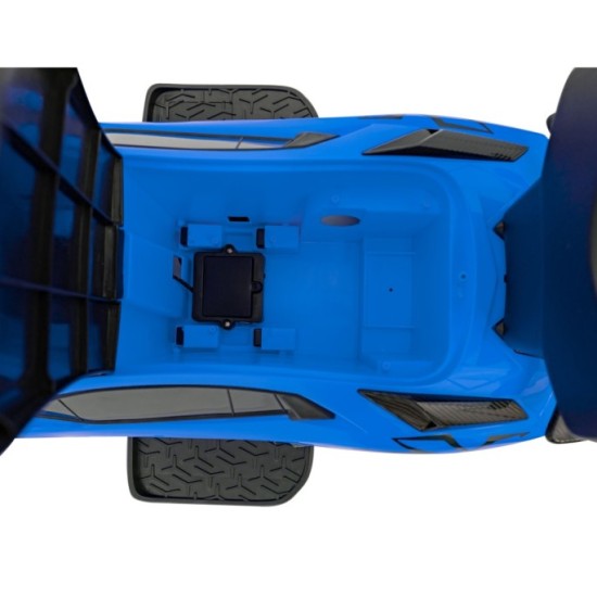 JOKO Detské Odrážadlo Lamborghini Aventador SV s Gumovými kolesami, Svetlom a Zvukom + Riadiaca Rúčka, modré