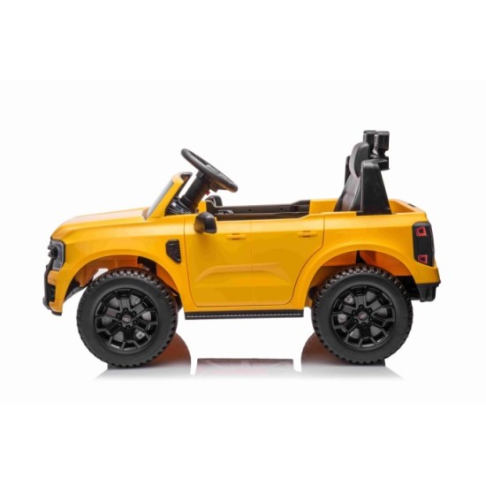 JOKO Elektrické Autíčko Ford Ranger LIFT, penové kolesá, kožené sedadlo, žlté