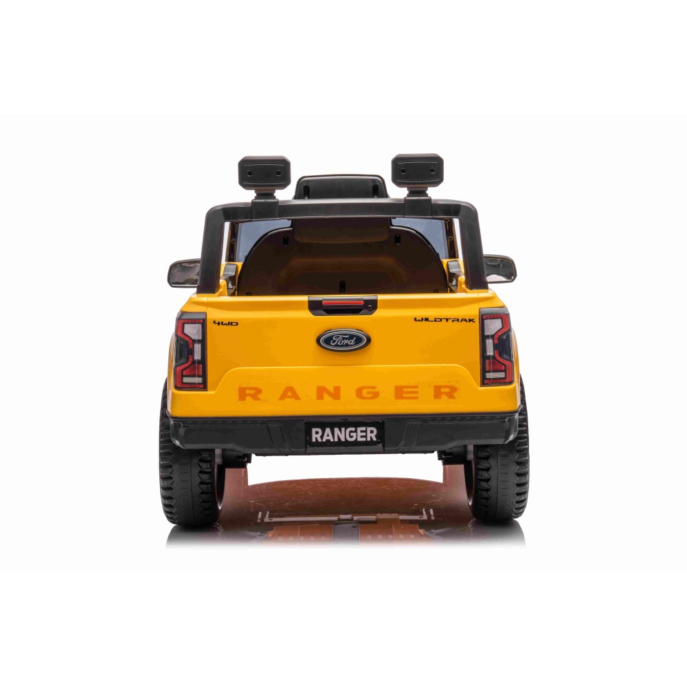 JOKO Elektrické Autíčko Ford Ranger LIFT, penové kolesá, kožené sedadlo, žlté