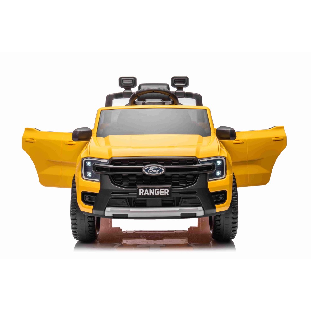 JOKO Elektrické Autíčko Ford Ranger LIFT, penové kolesá, kožené sedadlo, žlté