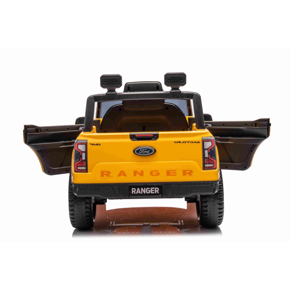 JOKO Elektrické Autíčko Ford Ranger LIFT, penové kolesá, kožené sedadlo, žlté