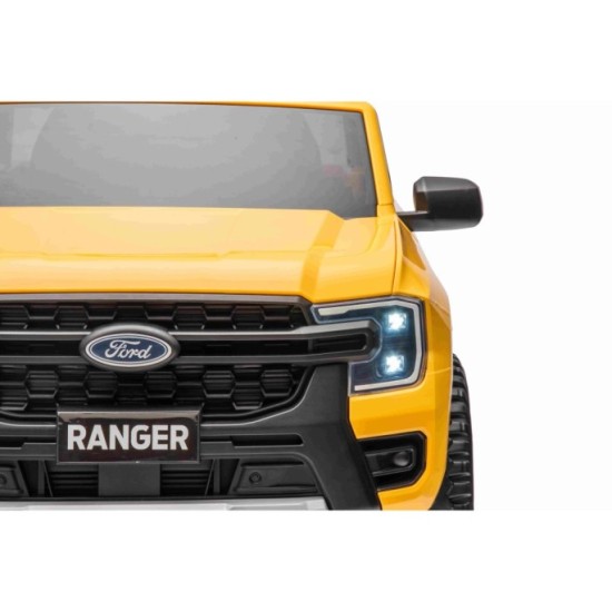 JOKO Elektrické Autíčko Ford Ranger LIFT, penové kolesá, kožené sedadlo, žlté