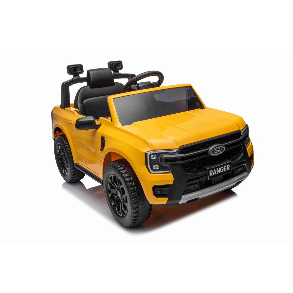 JOKO Elektrické Autíčko Ford Ranger LIFT, penové kolesá, kožené sedadlo, žlté