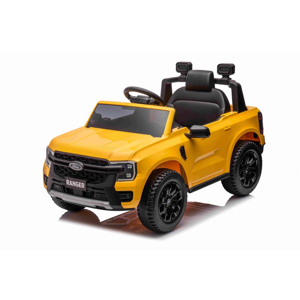 JOKO Elektrické Autíčko Ford Ranger LIFT, penové kolesá, kožené sedadlo, žlté