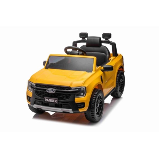 JOKO Elektrické Autíčko Ford Ranger LIFT, penové kolesá, kožené sedadlo, žlté