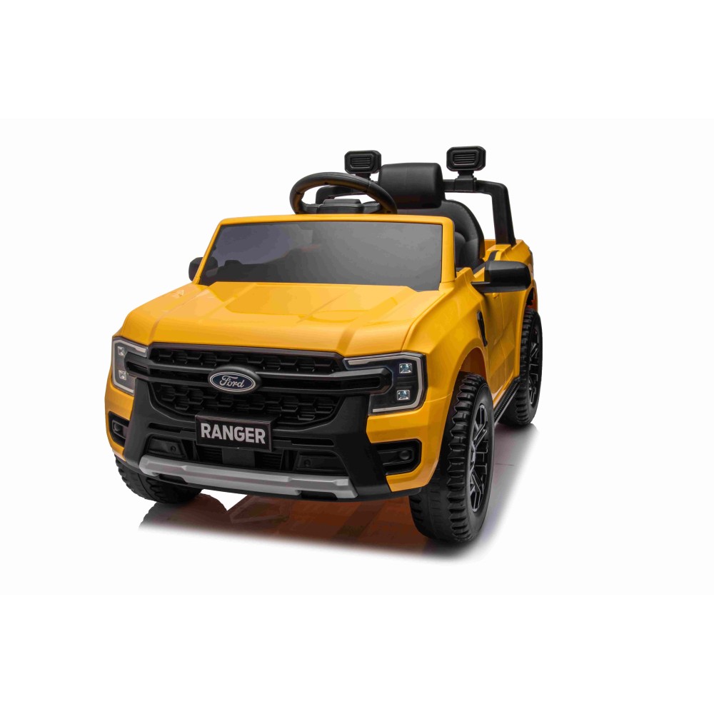 JOKO Elektrické Autíčko Ford Ranger LIFT, penové kolesá, kožené sedadlo, žlté