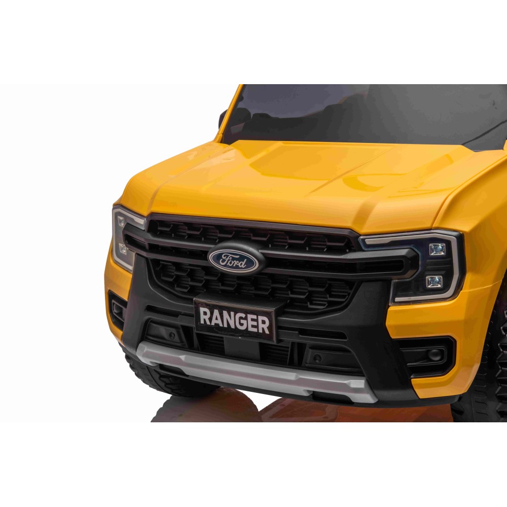 JOKO Elektrické Autíčko Ford Ranger LIFT, penové kolesá, kožené sedadlo, žlté