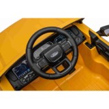 JOKO Elektrické Autíčko Ford Ranger LIFT, penové kolesá, kožené sedadlo, žlté