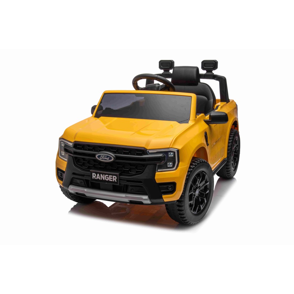 JOKO Elektrické Autíčko Ford Ranger LIFT, penové kolesá, kožené sedadlo, žlté