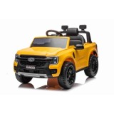JOKO Elektrické Autíčko Ford Ranger LIFT, penové kolesá, kožené sedadlo, žlté