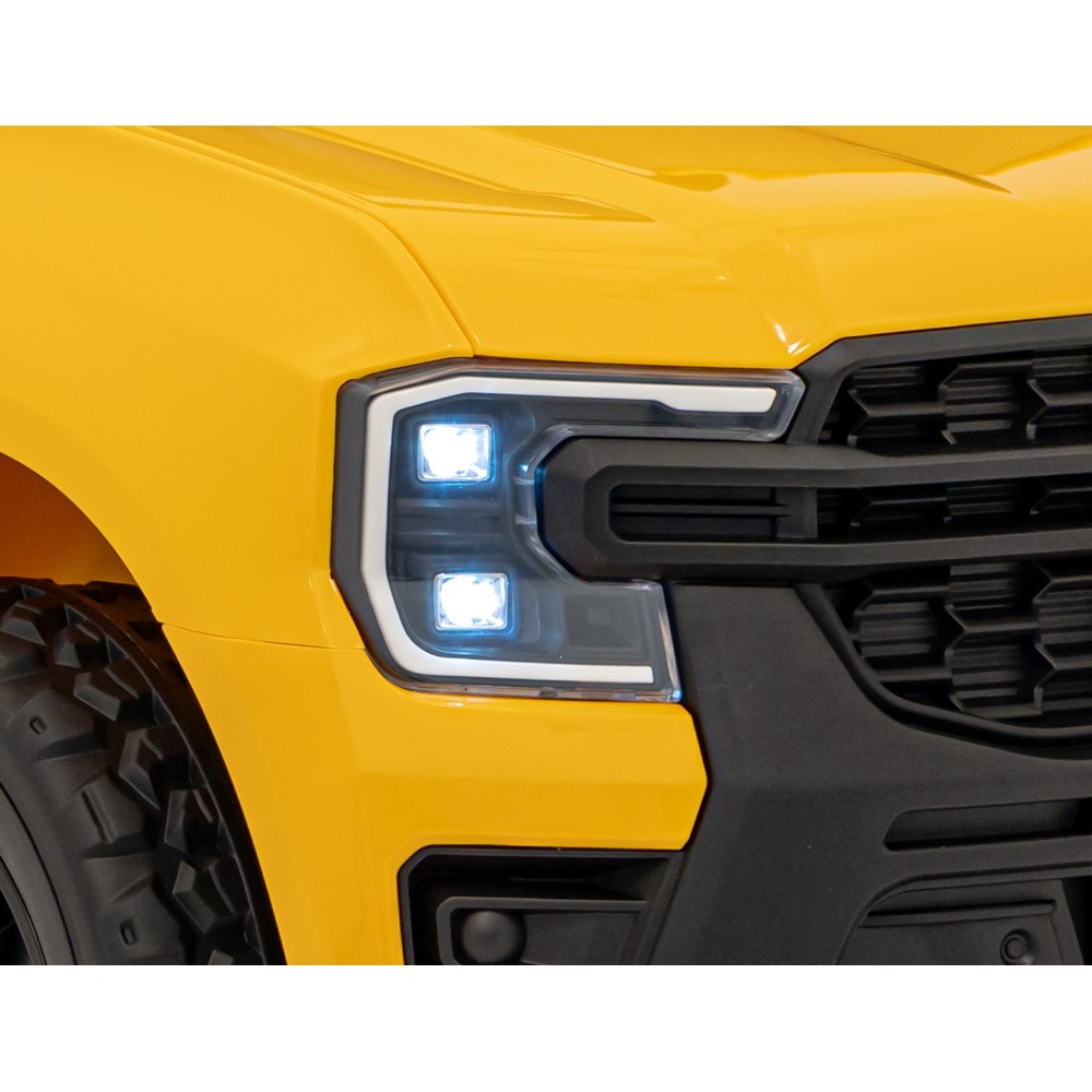 JOKO Elektrické Autíčko Ford Ranger LIFT, penové kolesá, kožené sedadlo, žlté