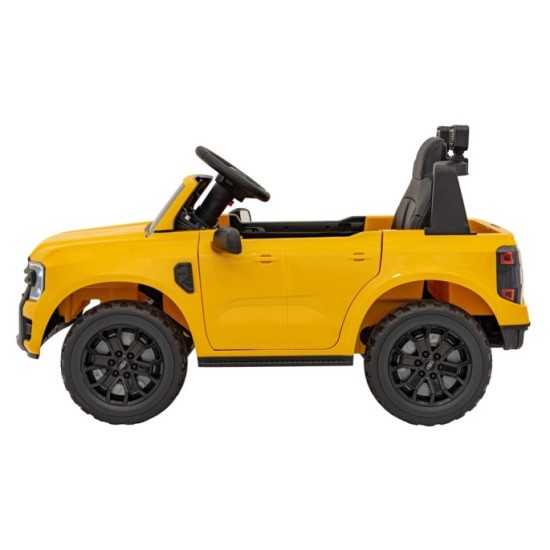 JOKO Elektrické Autíčko Ford Ranger LIFT, penové kolesá, kožené sedadlo, žlté