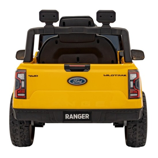 JOKO Elektrické Autíčko Ford Ranger LIFT, penové kolesá, kožené sedadlo, žlté