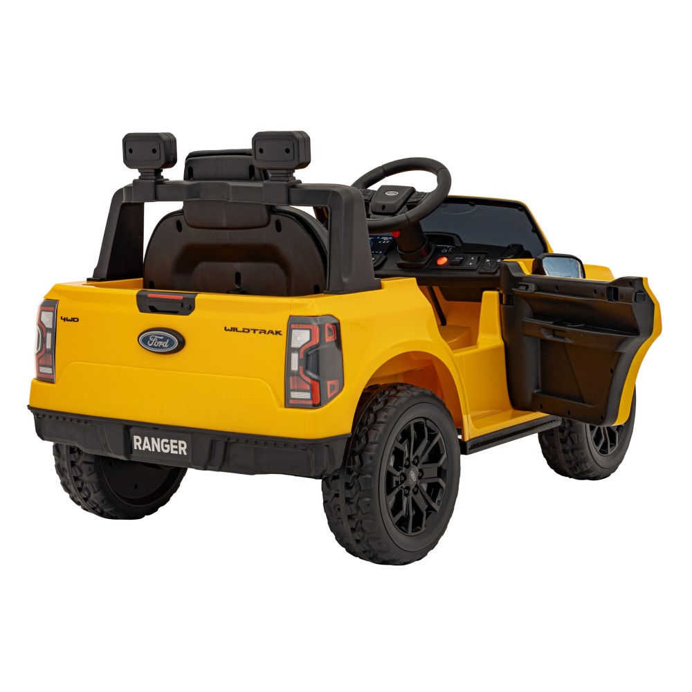 JOKO Elektrické Autíčko Ford Ranger LIFT, penové kolesá, kožené sedadlo, žlté