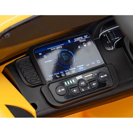 JOKO Elektrické Autíčko Ford Ranger LIFT, penové kolesá, kožené sedadlo, žlté