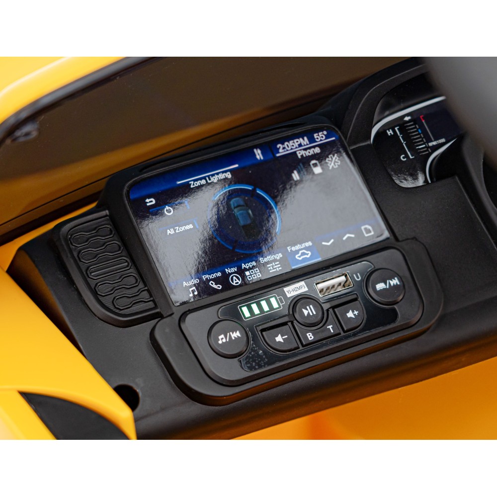 JOKO Elektrické Autíčko Ford Ranger LIFT, penové kolesá, kožené sedadlo, žlté