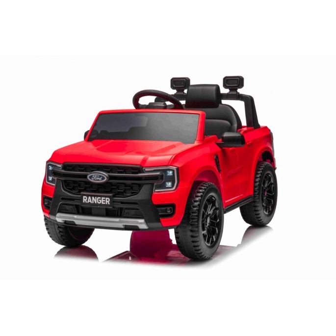 JOKO Elektrické Autíčko Ford Ranger LIFT, penové kolesá, kožené sedadlo, červené