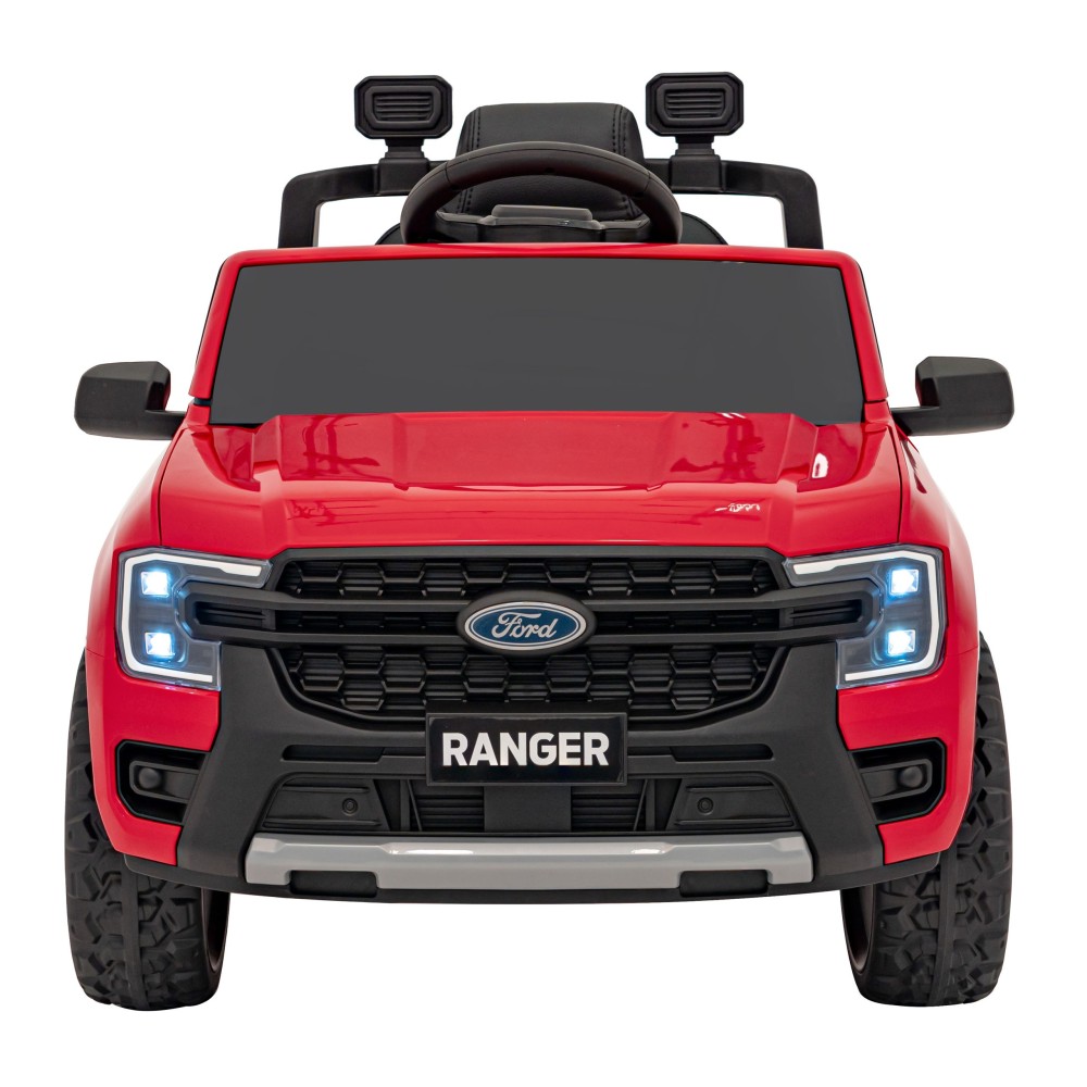 JOKO Elektrické Autíčko Ford Ranger LIFT, penové kolesá, kožené sedadlo, červené