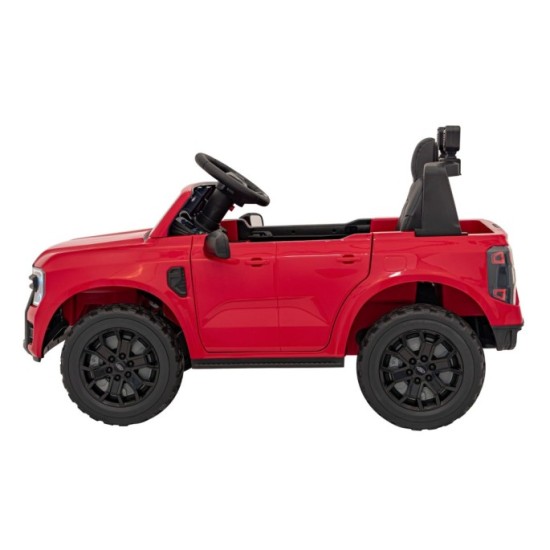 JOKO Elektrické Autíčko Ford Ranger LIFT, penové kolesá, kožené sedadlo, červené