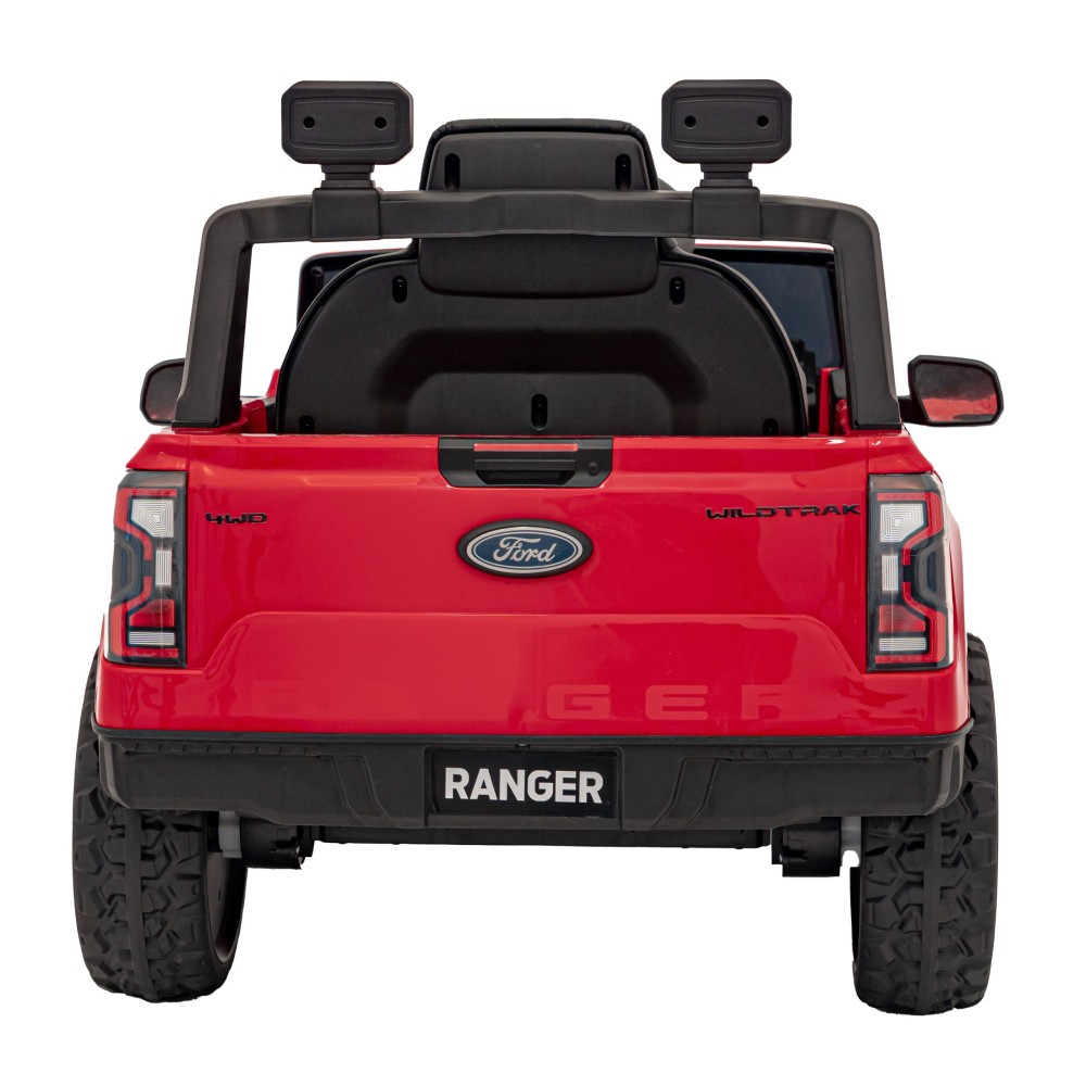 JOKO Elektrické Autíčko Ford Ranger LIFT, penové kolesá, kožené sedadlo, červené