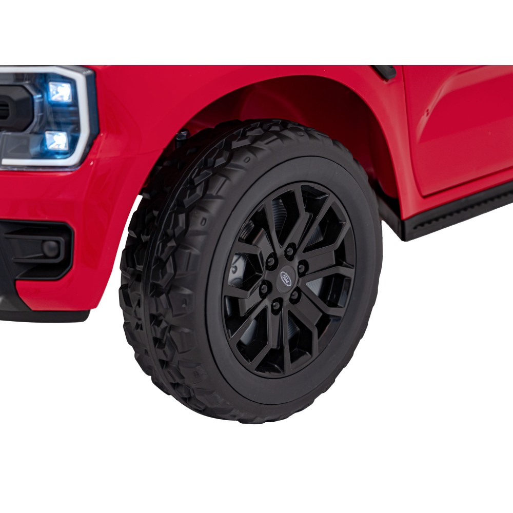JOKO Elektrické Autíčko Ford Ranger LIFT, penové kolesá, kožené sedadlo, červené