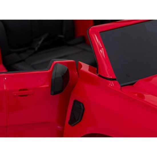 JOKO Elektrické Autíčko Ford Ranger LIFT, penové kolesá, kožené sedadlo, červené
