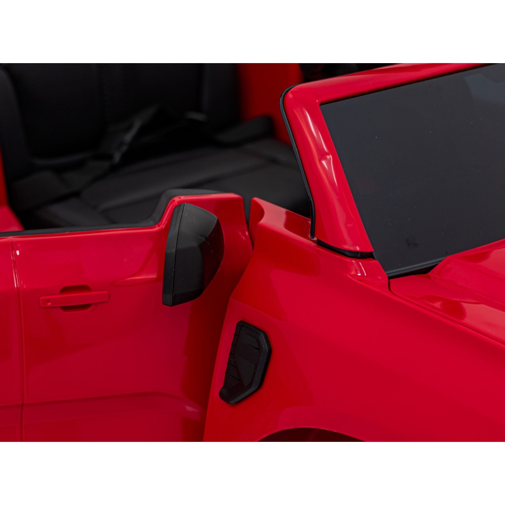 JOKO Elektrické Autíčko Ford Ranger LIFT, penové kolesá, kožené sedadlo, červené