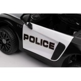 JOKO Elektrické autíčko AUDI R8 Polícia, penové kolesá, kožené sedadlo, čierne