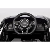 JOKO Elektrické autíčko AUDI R8 Polícia, penové kolesá, kožené sedadlo, čierne