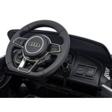 JOKO Elektrické autíčko AUDI R8 Polícia, penové kolesá, kožené sedadlo, čierne