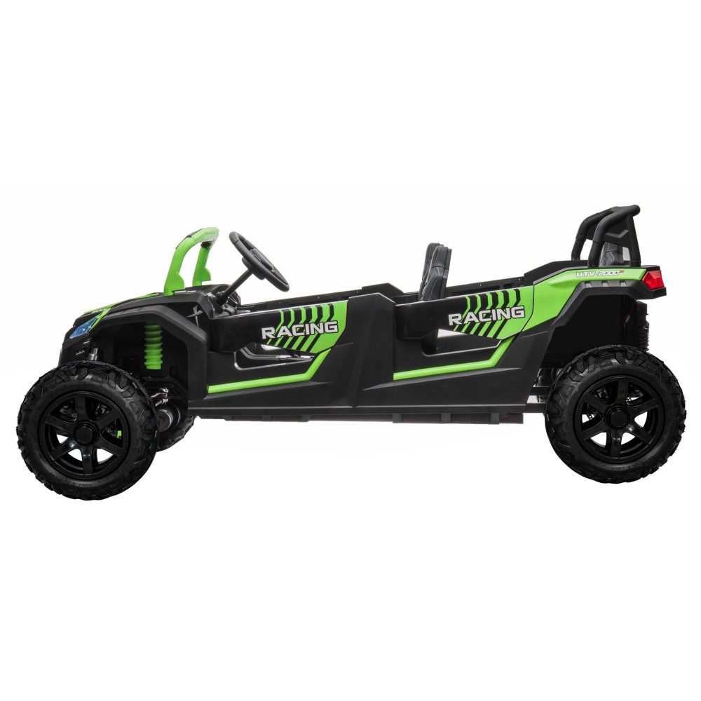 JOKO Elektrické autíčko Buggy ATV RACING UTV2000, 24V/15,6AH Li-ion batéria, Nosnosť 120kg, Nafukovacie kolesá, Kožené sedadlo, 
