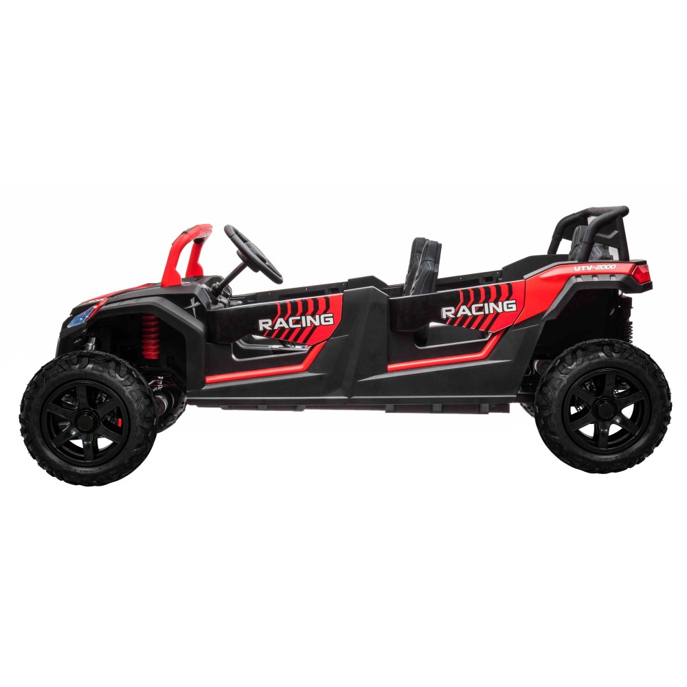 JOKO Elektrické autíčko Buggy ATV RACING UTV2000, 24V/15,6AH Li-ion batéria, Nosnosť 120kg, Nafukovacie kolesá, Kožené sedadlo, 