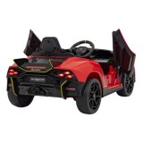 JOKO Elektrické autíčko Lamborghini Invencible 4x4, penové kolesá, kožené sedadlo, červené