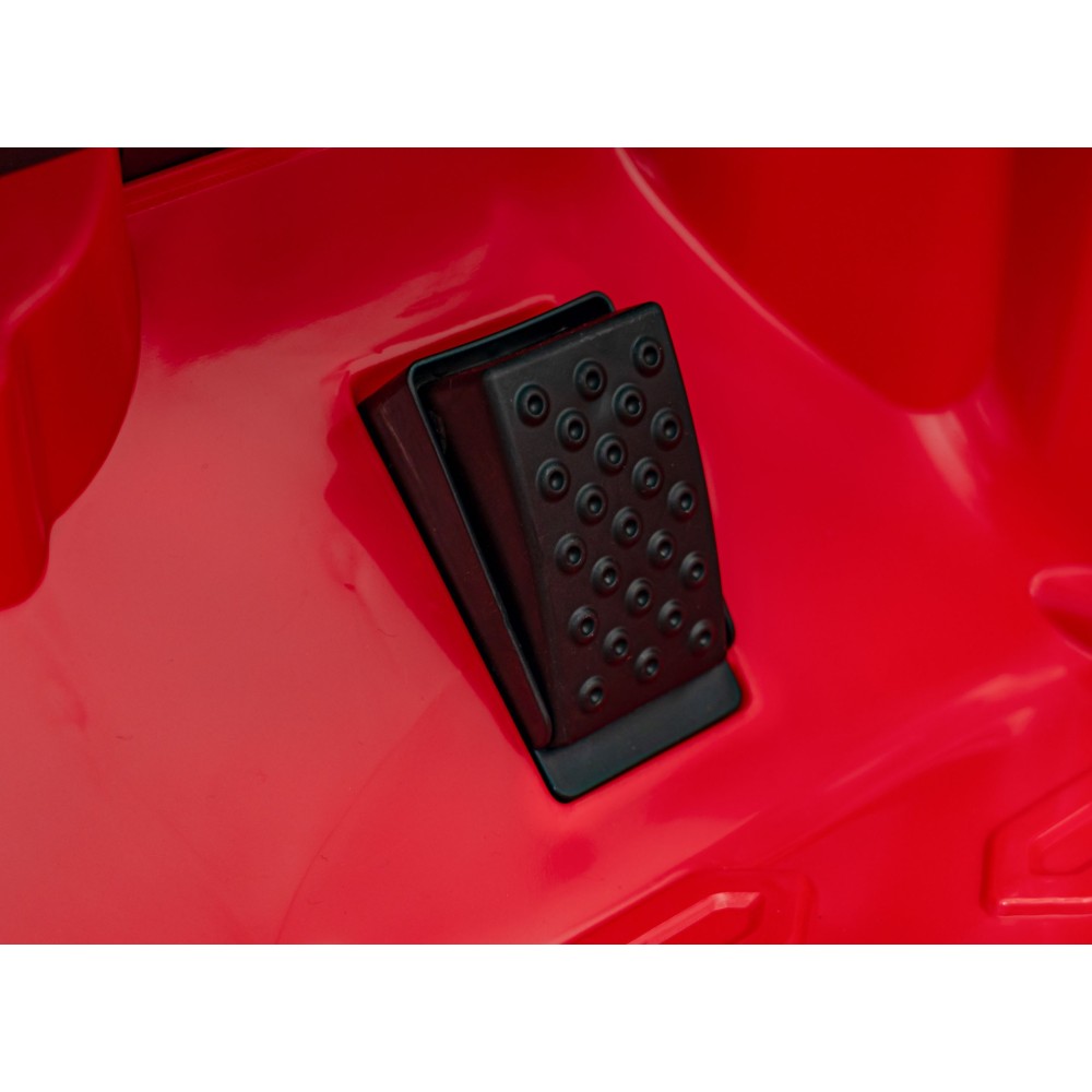 JOKO Elektrické autíčko Lamborghini Invencible 4x4, penové kolesá, kožené sedadlo, červené