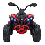 JOKO Elektrická Štvorkolka Maverick ATV 2x200W 24V, kožené sedadlo, penové kolesá, FM rádio, červená