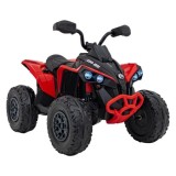 JOKO Elektrická Štvorkolka Maverick ATV 2x200W 24V, kožené sedadlo, penové kolesá, FM rádio, červená