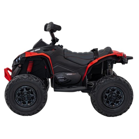 JOKO Elektrická Štvorkolka Maverick ATV 2x200W 24V, kožené sedadlo, penové kolesá, FM rádio, červená