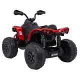 JOKO Elektrická Štvorkolka Maverick ATV 2x200W 24V, kožené sedadlo, penové kolesá, FM rádio, červená