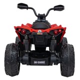 JOKO Elektrická Štvorkolka Maverick ATV 2x200W 24V, kožené sedadlo, penové kolesá, FM rádio, červená