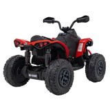 JOKO Elektrická Štvorkolka Maverick ATV 2x200W 24V, kožené sedadlo, penové kolesá, FM rádio, červená